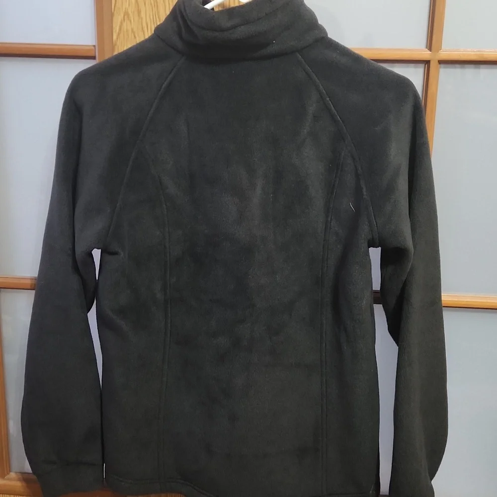 Columbia Youth Dark Grey Fleece Zip Up Youth 14/16 Nwt